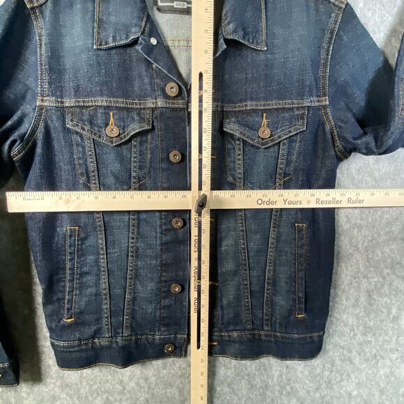 Signature by Levi Strauss Black Label Blue Denim Men's Trucker Jacket Size Small - Picture 9 of 13
